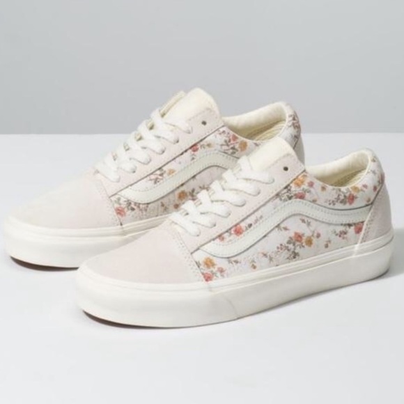 vans floral marshmallow